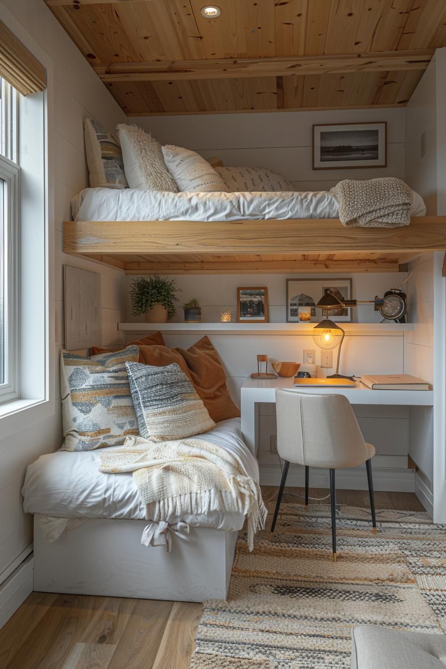 4. Stylish DIY Loft Bed Design