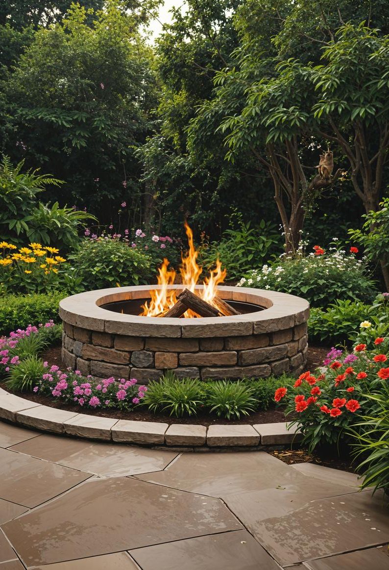 13. Garden Planter Fire Pit Designs - photo 3