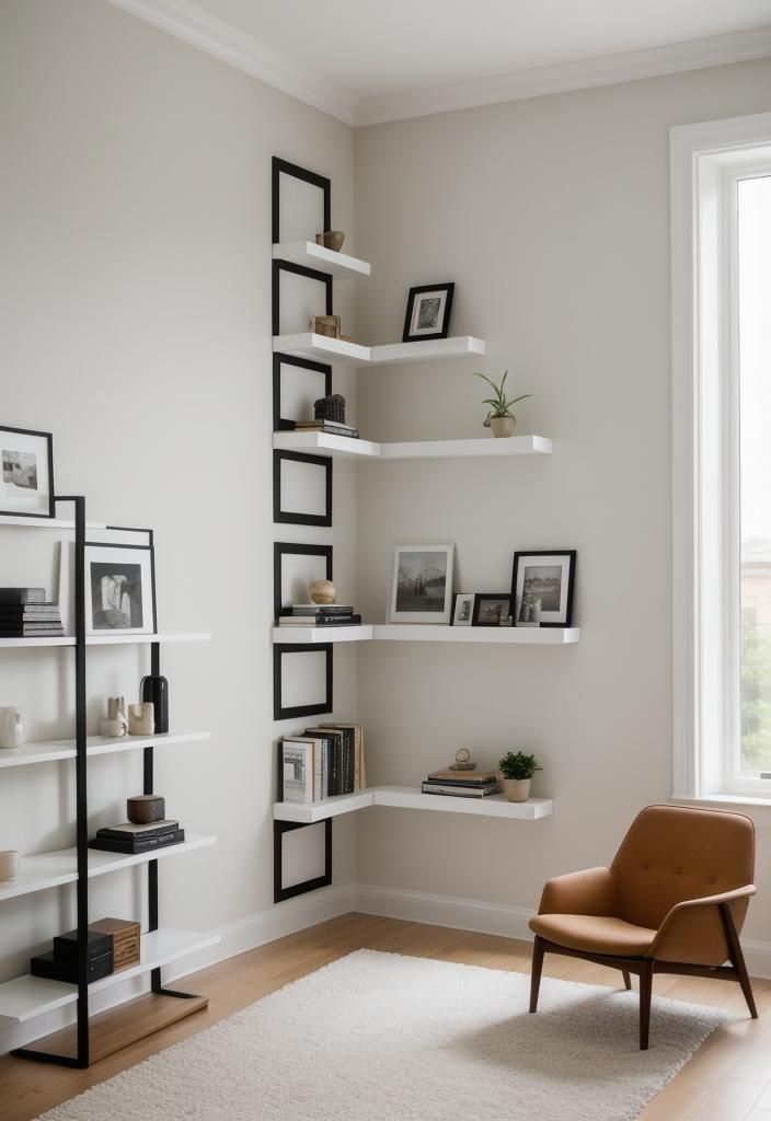 17. Wraparound Corner Shelving Layouts