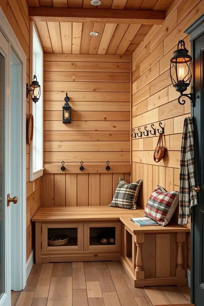 1. Rustic Paneling to Bring the Outdoors In