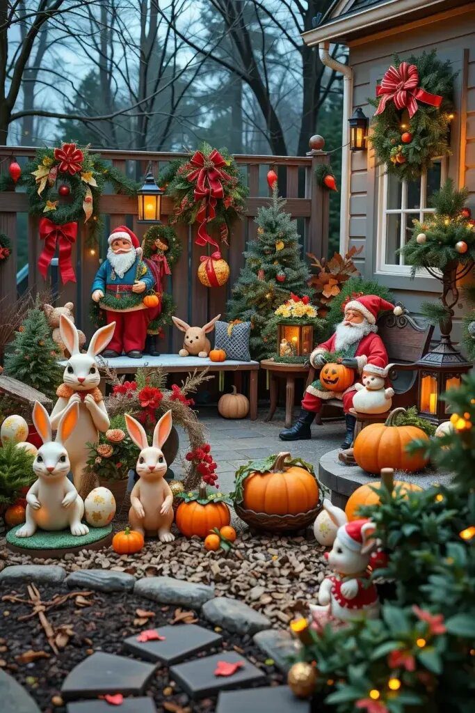 Festive Figurines for Holiday Garden Displays - photo 2