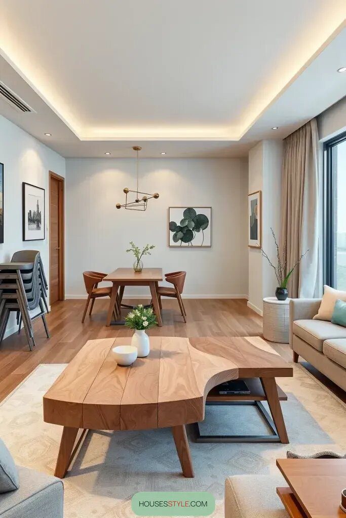 Turning a Coffee Table Into a Dining Table