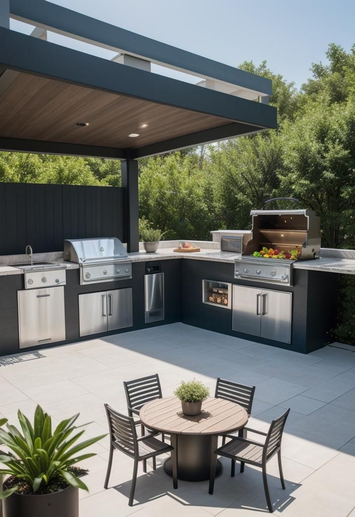 25. Outdoor Kitchens with Smart Technology