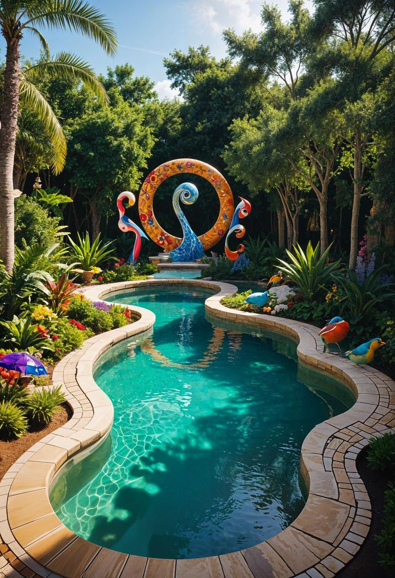 9. Creative Pool Shape Designs - photo 2