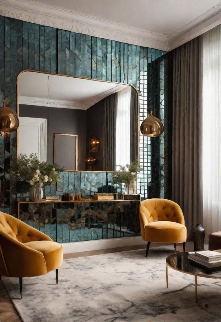24. Antique Mirror Wall Accent