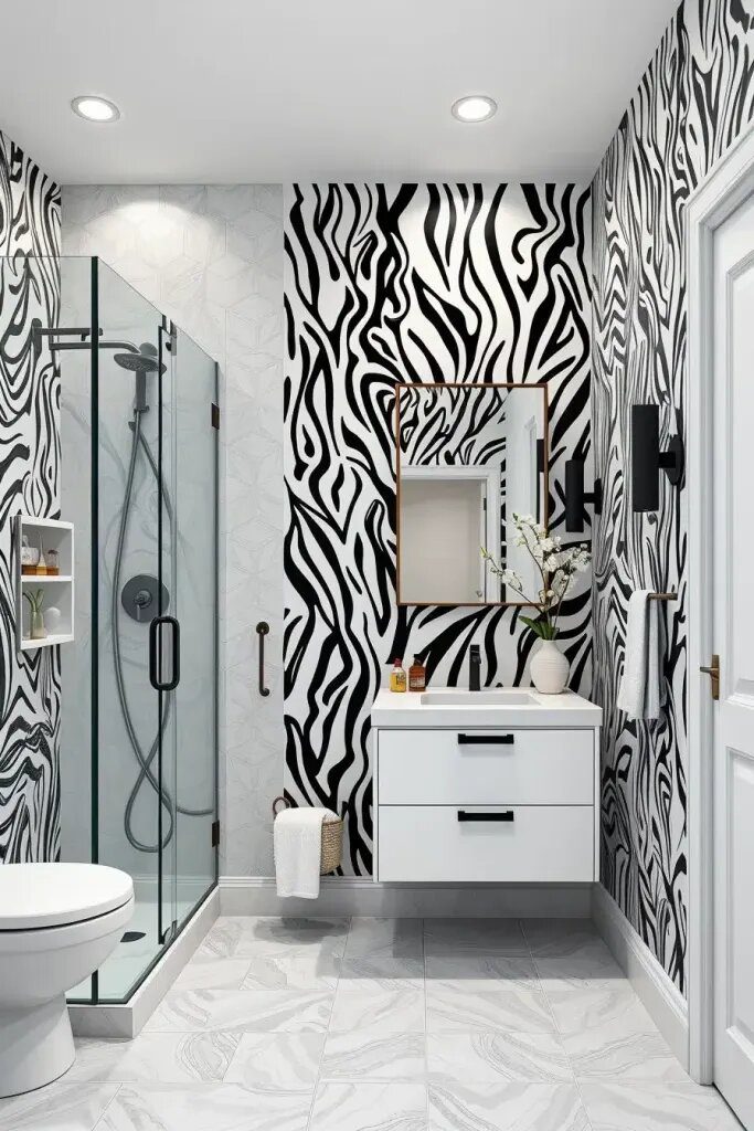 Zebra Print Wallpaper for a Wild Look