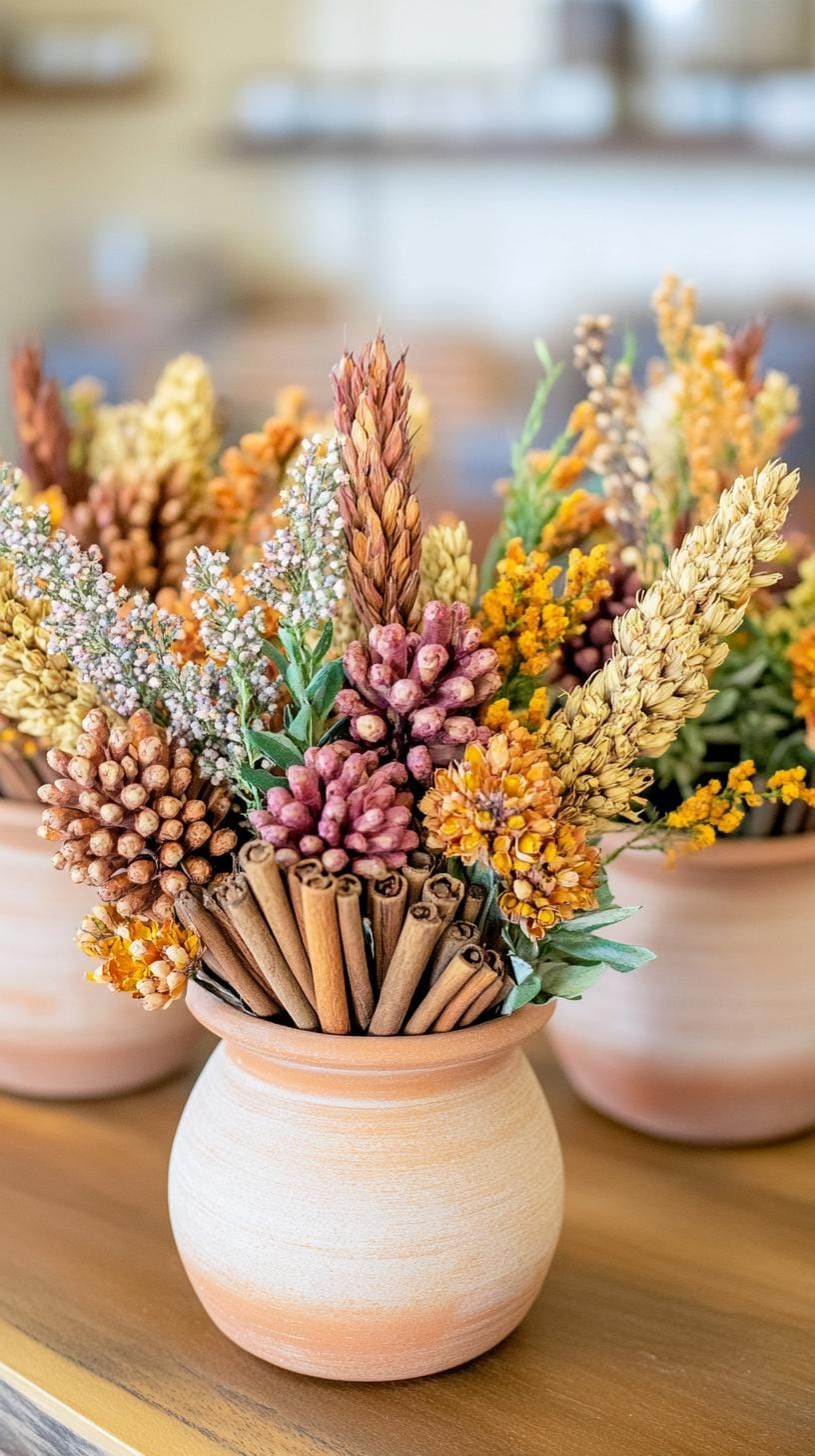 6. Cinnamon-Spiced Winter Floral Centerpieces - photo 4