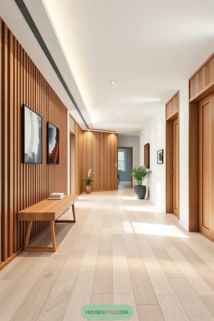 Natural Touches For A Cozy Hallway Feel