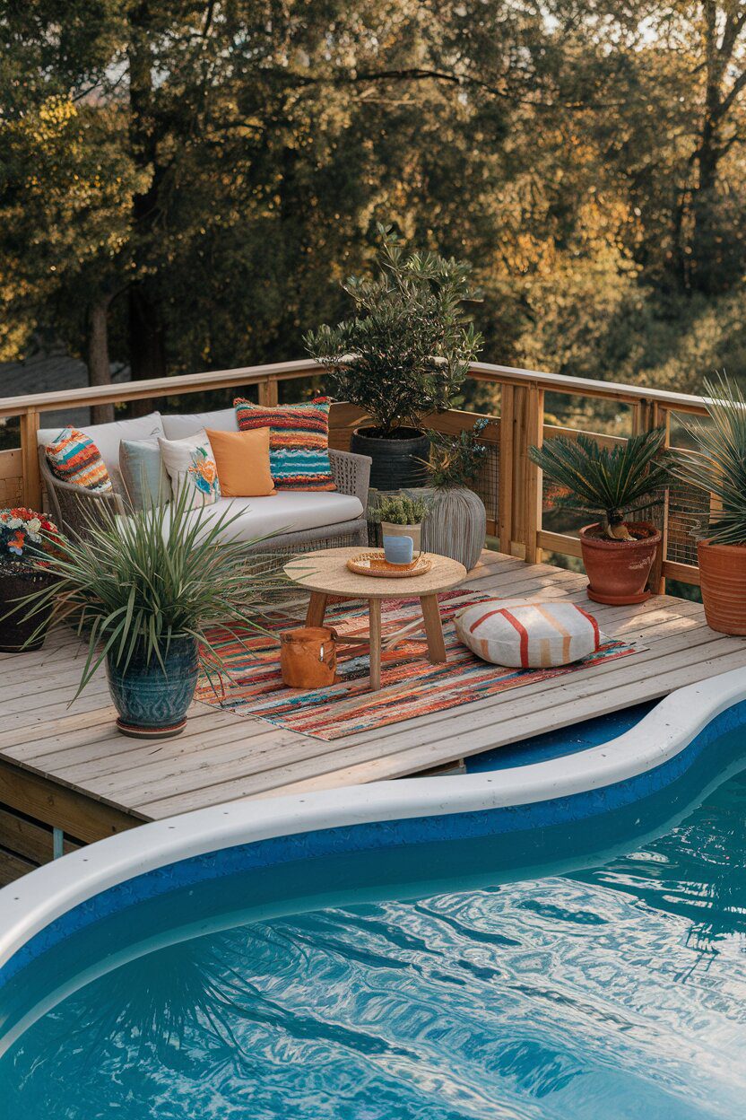 3. Rustic Pallet Deck on a Budget