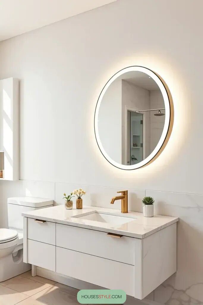 Backlit Mirrors as a Lighting Statement