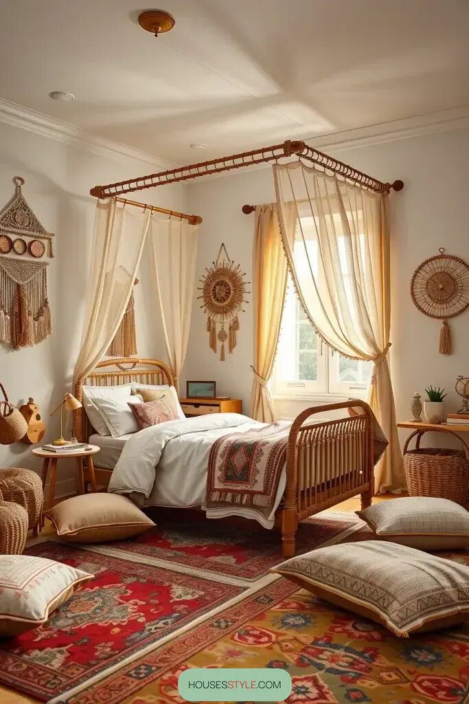 Dreamy Bohemian Bedrooms for Creative Kids