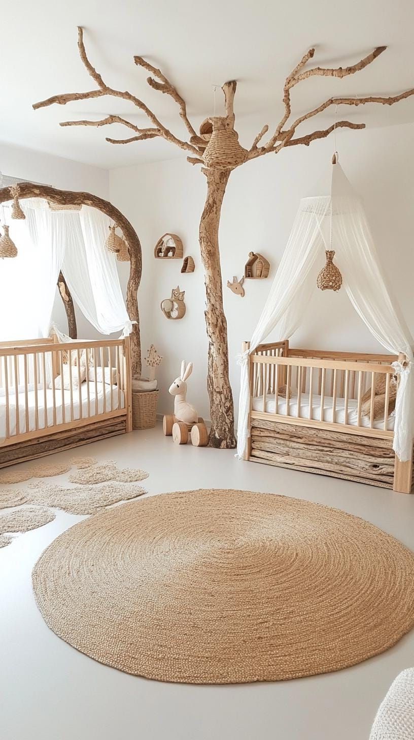 15. Wood Nymph Nest with Driftwood and Neutral Tones - photo 2