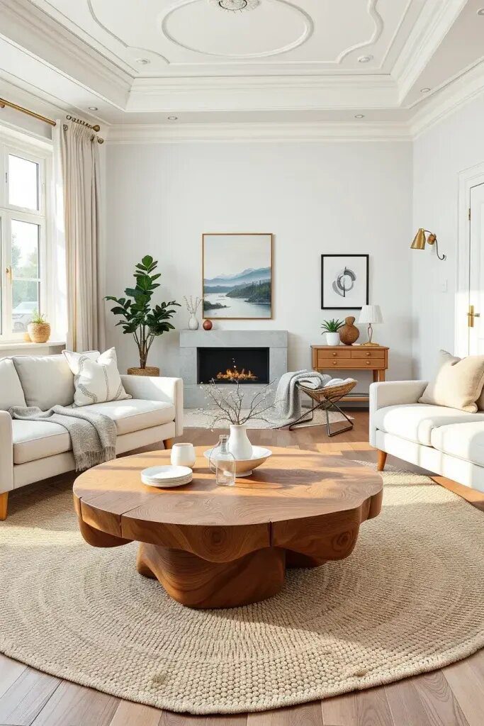 Handcrafted Coffee Tables as Nordic Centerpieces