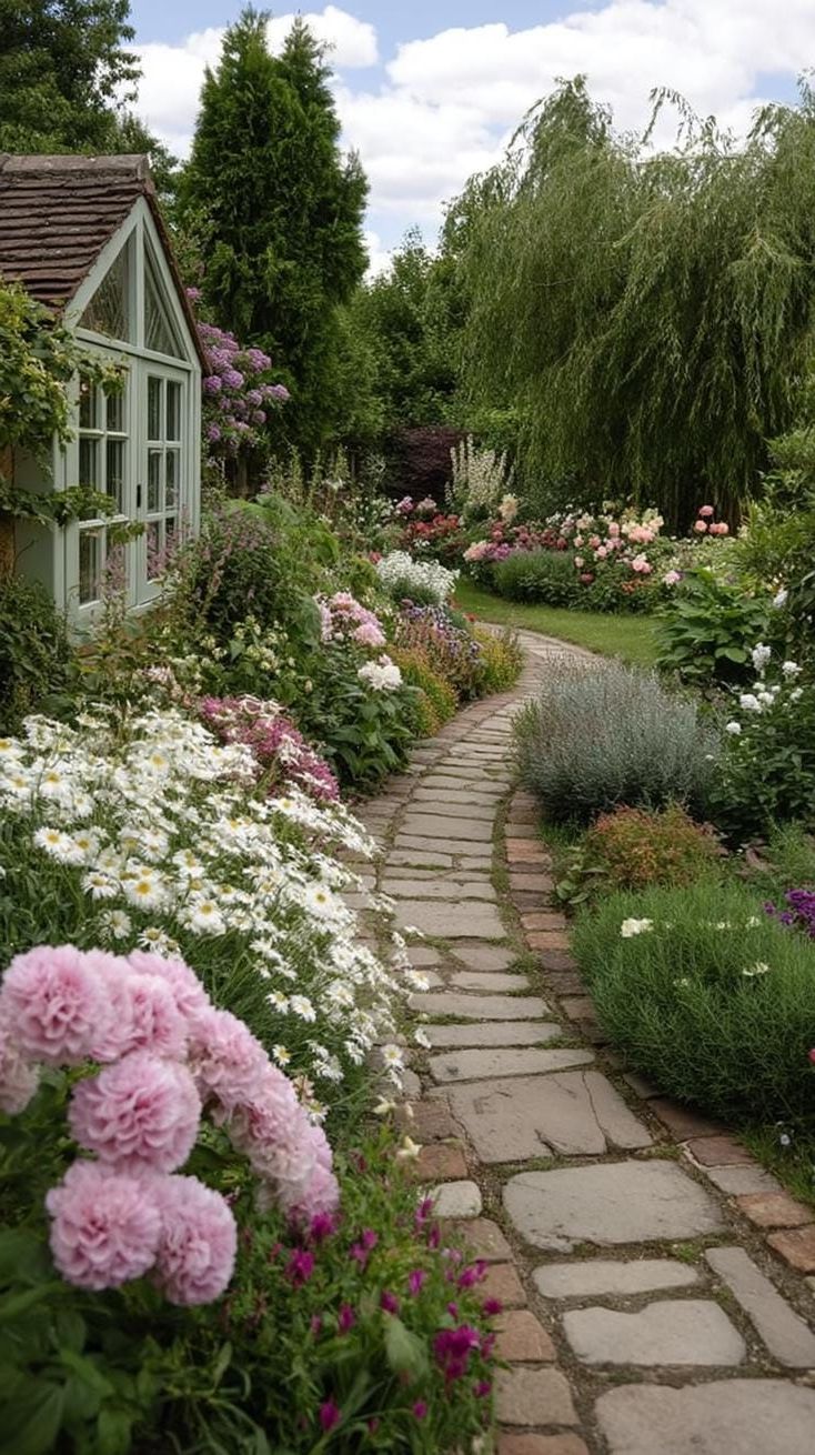 1. Winding Brick Paths Framed by Blooms - photo 3