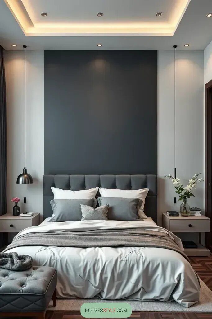 Accent Wall Ideas in Neutral and Dark Tones - photo 2
