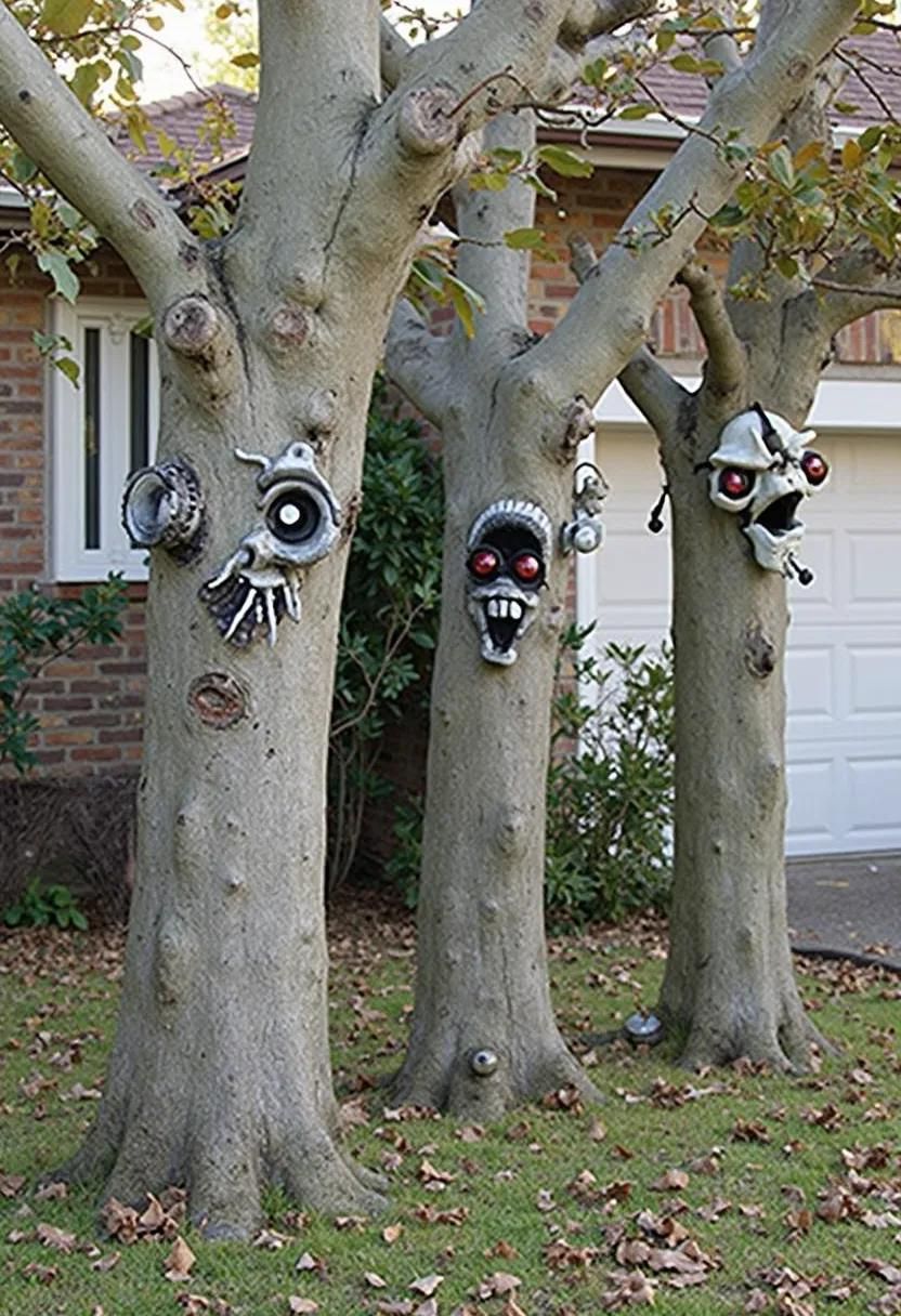 7. DIY Spooky Tree Faces Tutorial - photo 2