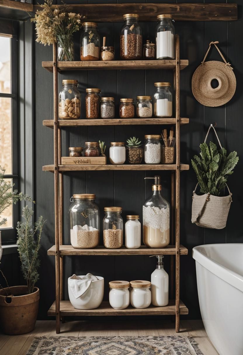 25. DIY Organizer Ideas for Boho Bathrooms