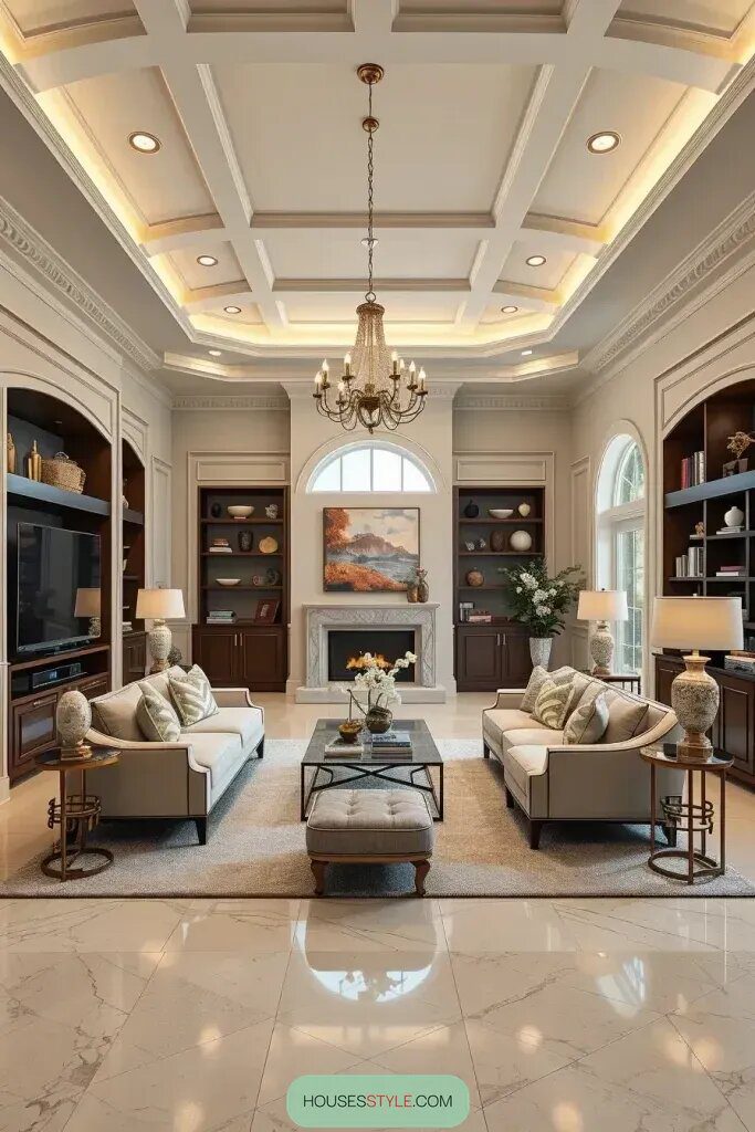 Elevating a Keeping Room with Architectural Ceilings