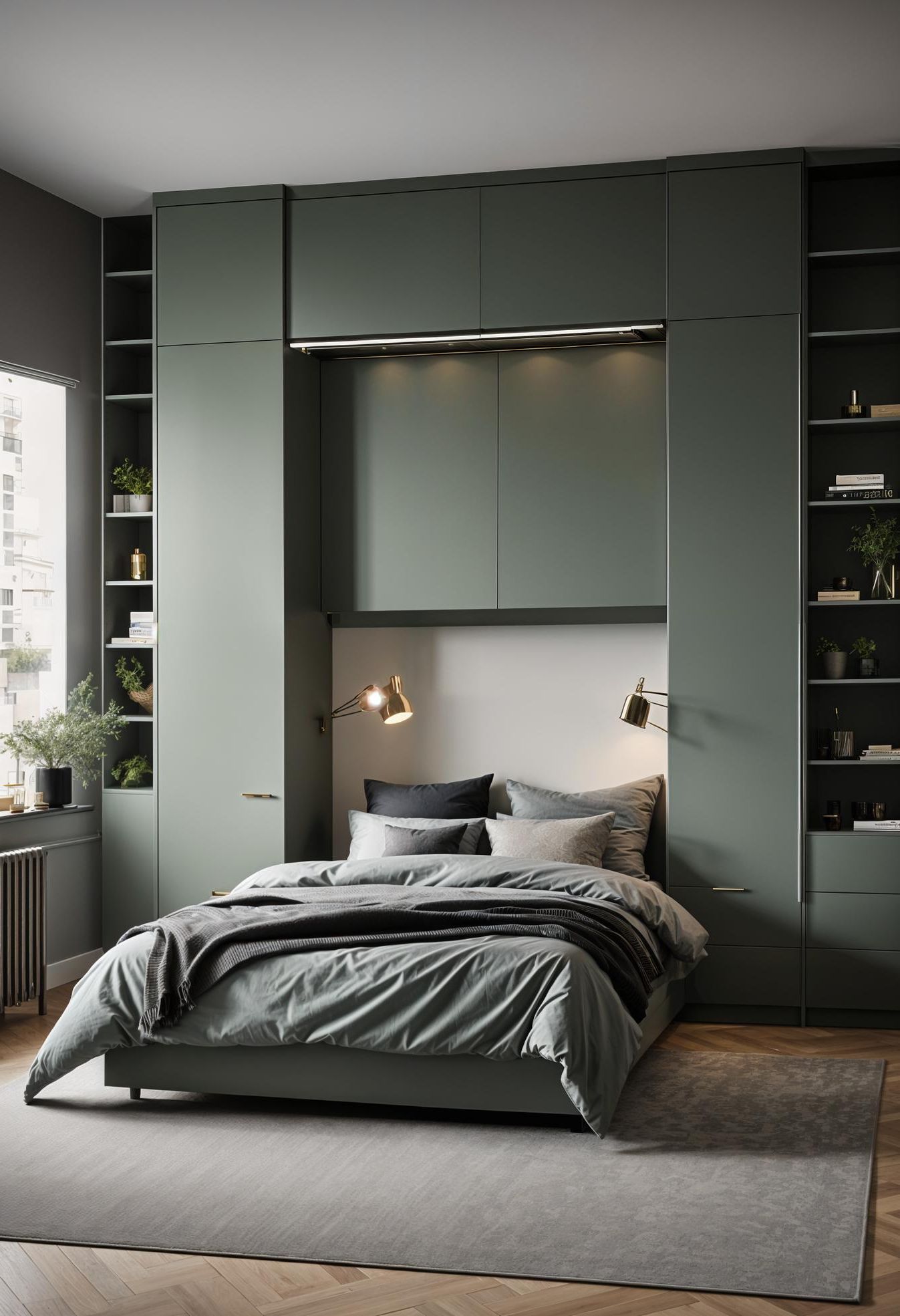 23. Sage Green Murphy Bed Ideas - photo 2