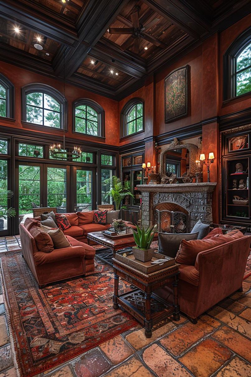 18. Mediterranean-Inspired Earthy Living Room - photo 2