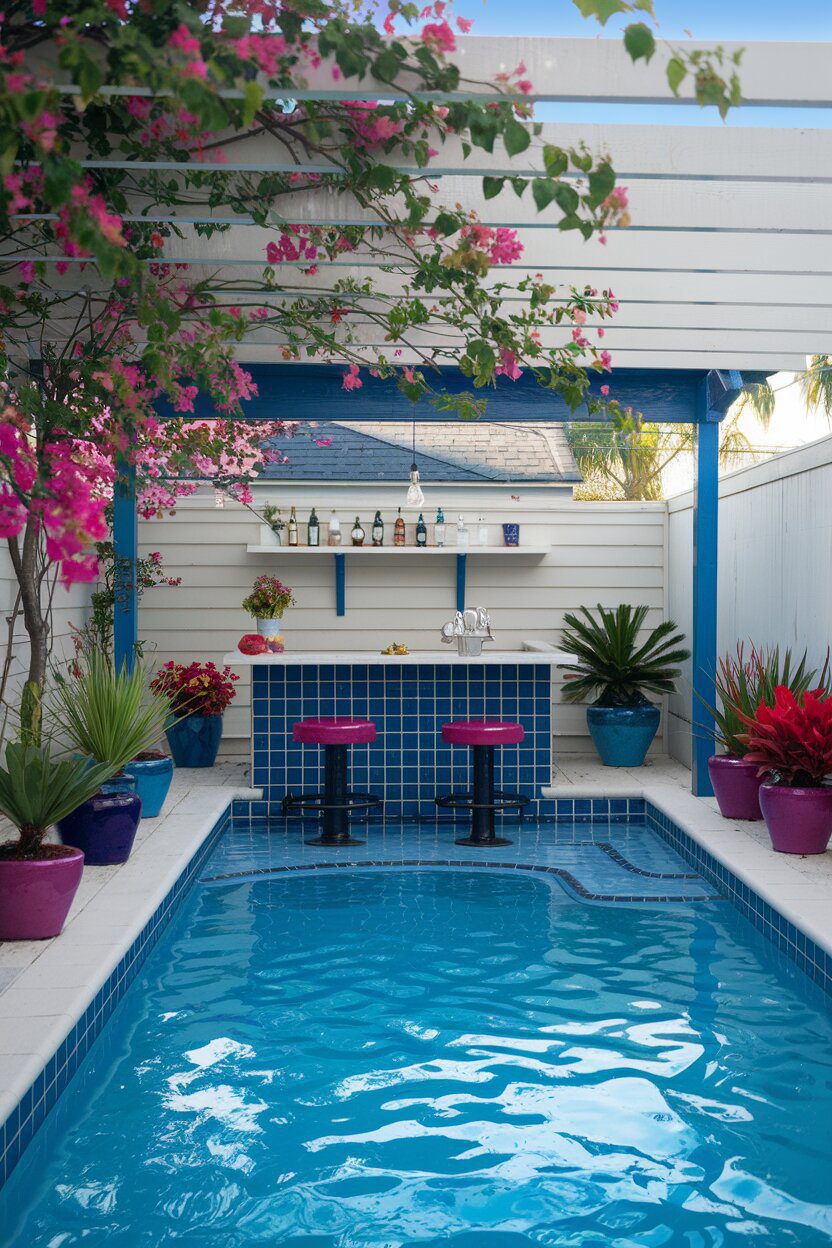 5. Swim-Up Bar for Poolside Sipping