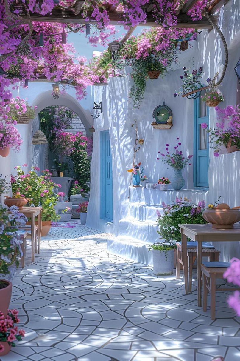 19. Pastel Concrete Patio Ideas - photo 3