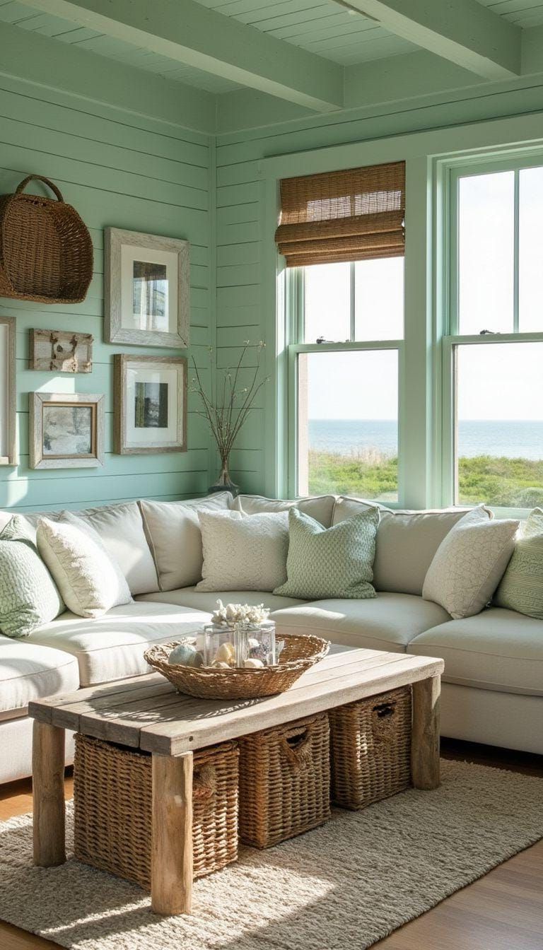 3. Shiplap Walls in Seafoam Green