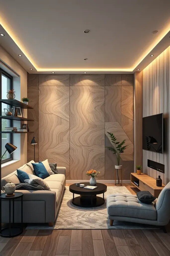 3D Accent Walls For Small Rooms