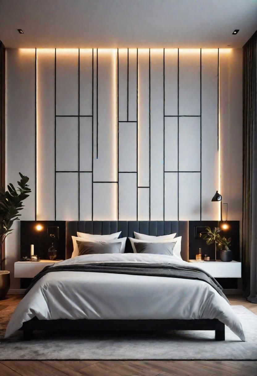 13. Lighting Ideas for Geometric Accent Walls - photo 2