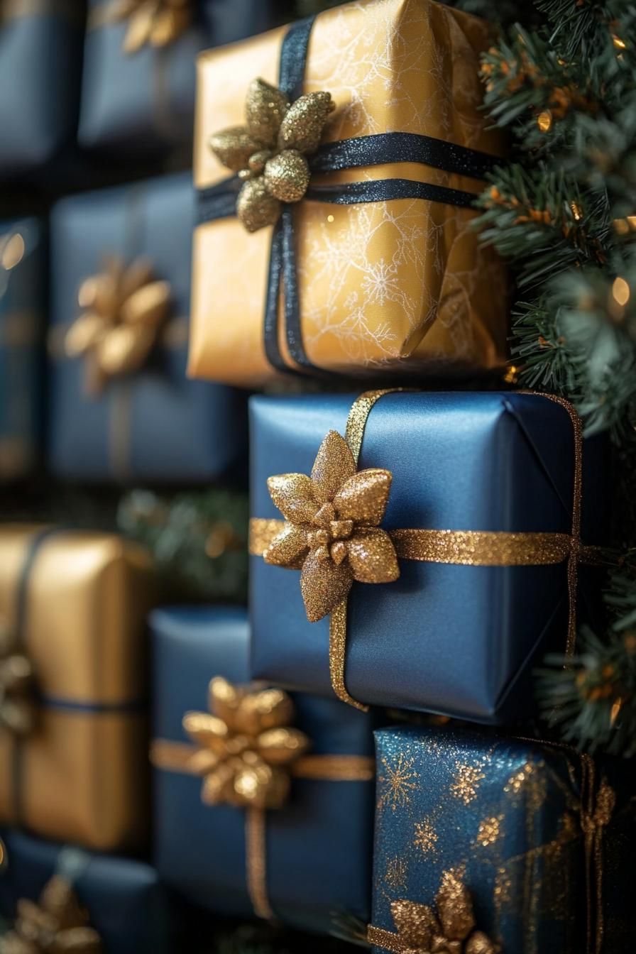 17. Blue & Gold Advent Calendar Ideas - photo 2