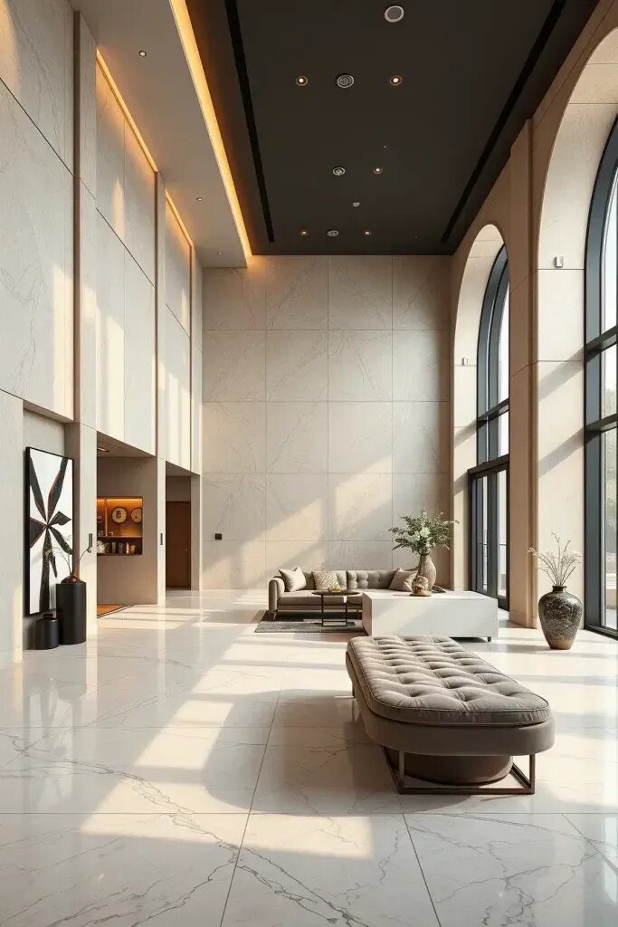 Monochrome Palettes for Modern Lobby Elegance