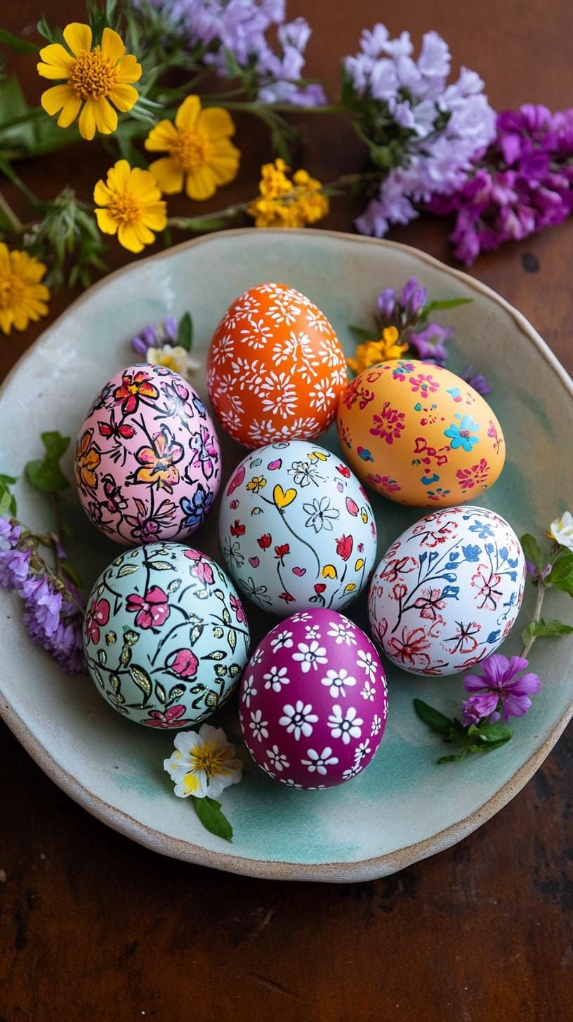 19. Wildflower Arrangement With Easter Eggs - photo 2