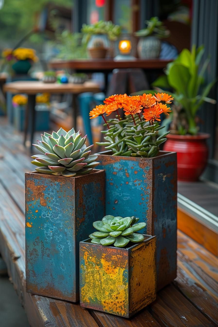 26. Metal Planter Frame Ideas