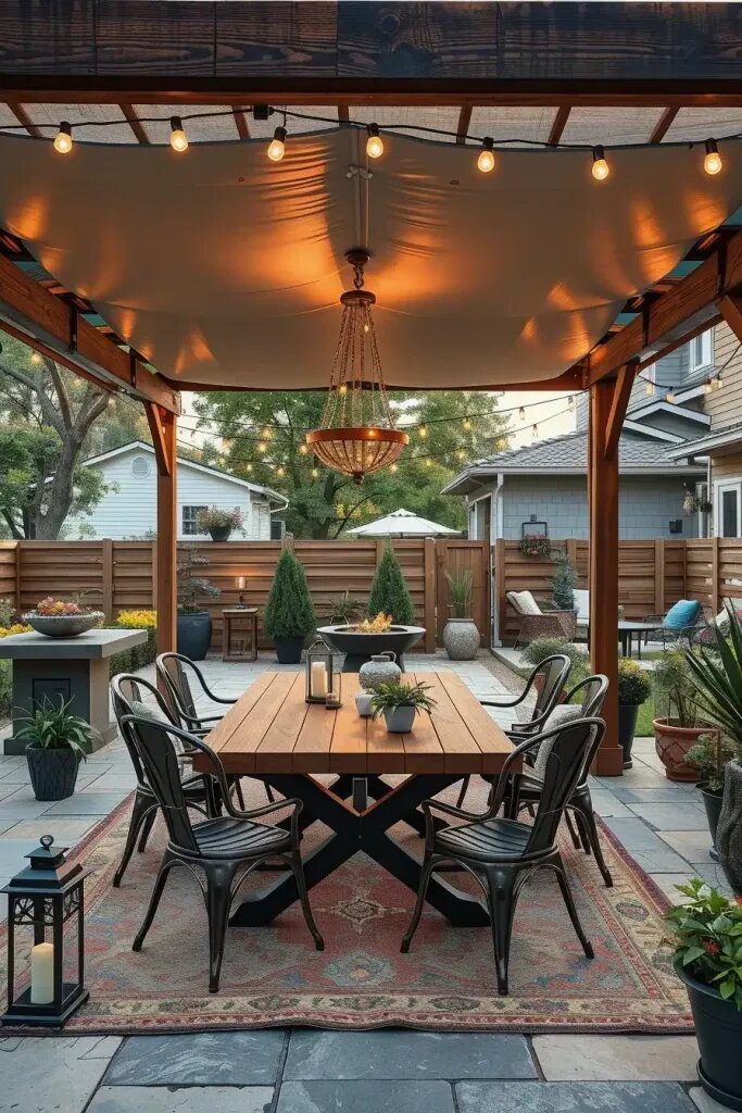 Turn Your Backyard Into A Relaxing Dining Retreat
