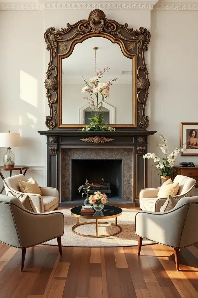 Carved Mirrors That Dress Up a Wall - photo 2