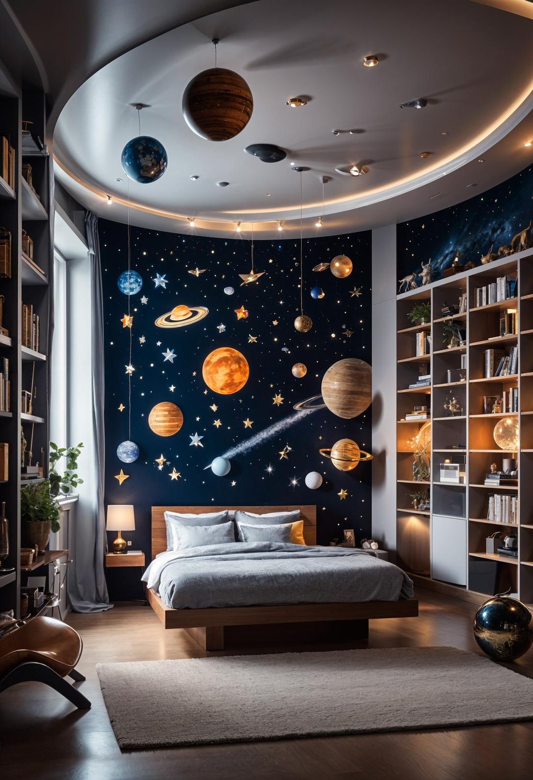 29. Cosmic-Themed Kids' Bedroom Ideas