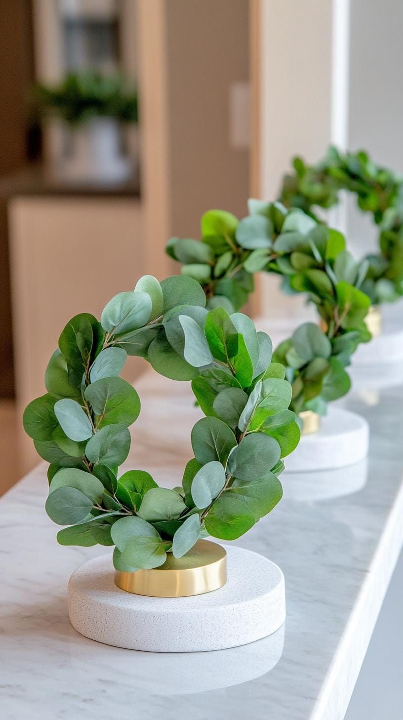 3. Eucalyptus Doorway Wreath Display - photo 2
