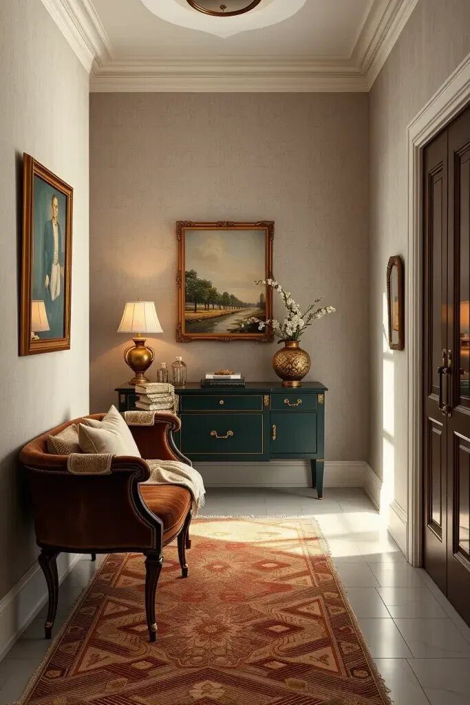 How Ralph Lauren Layers Textures in a Hallway - photo 2