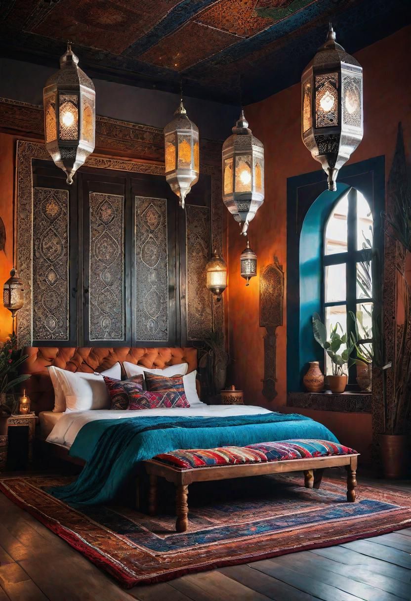 3. Dreamy Moroccan Bedroom Style