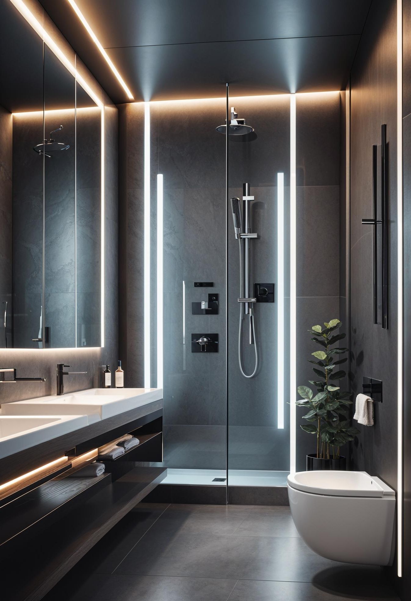 18. Modern High-Tech Bathroom Design - photo 3