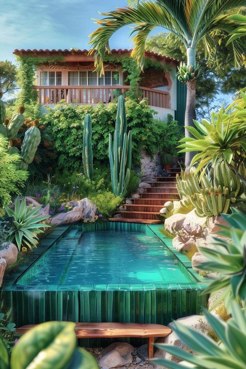 12. Desert-Style Pool Decor Ideas - photo 3