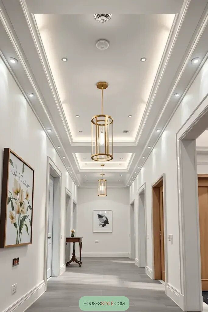 Loft-Style Hallways With Unique Ceiling Details