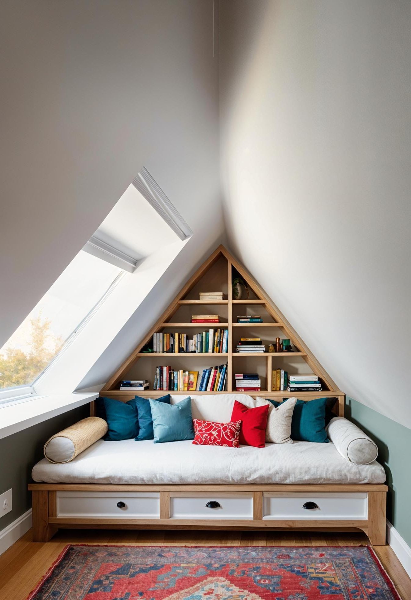 3. Wrap-Around Window Seat Library - photo 3