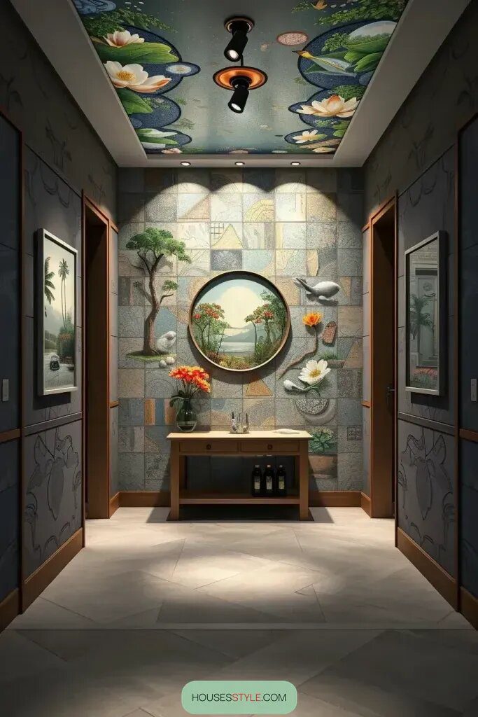 Floor-to-Ceiling Mosaic Art in Hallways - photo 3