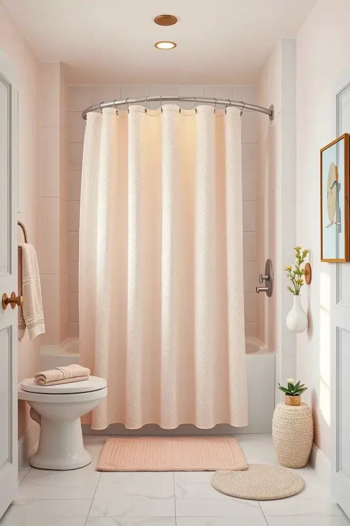Textured Neutral Shower Curtains Worth Trying - photo 2