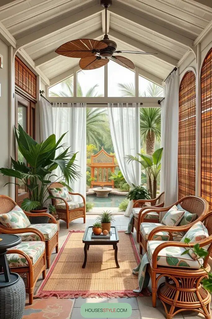 Tropical-Inspired Screened Porch Retreats - photo 2