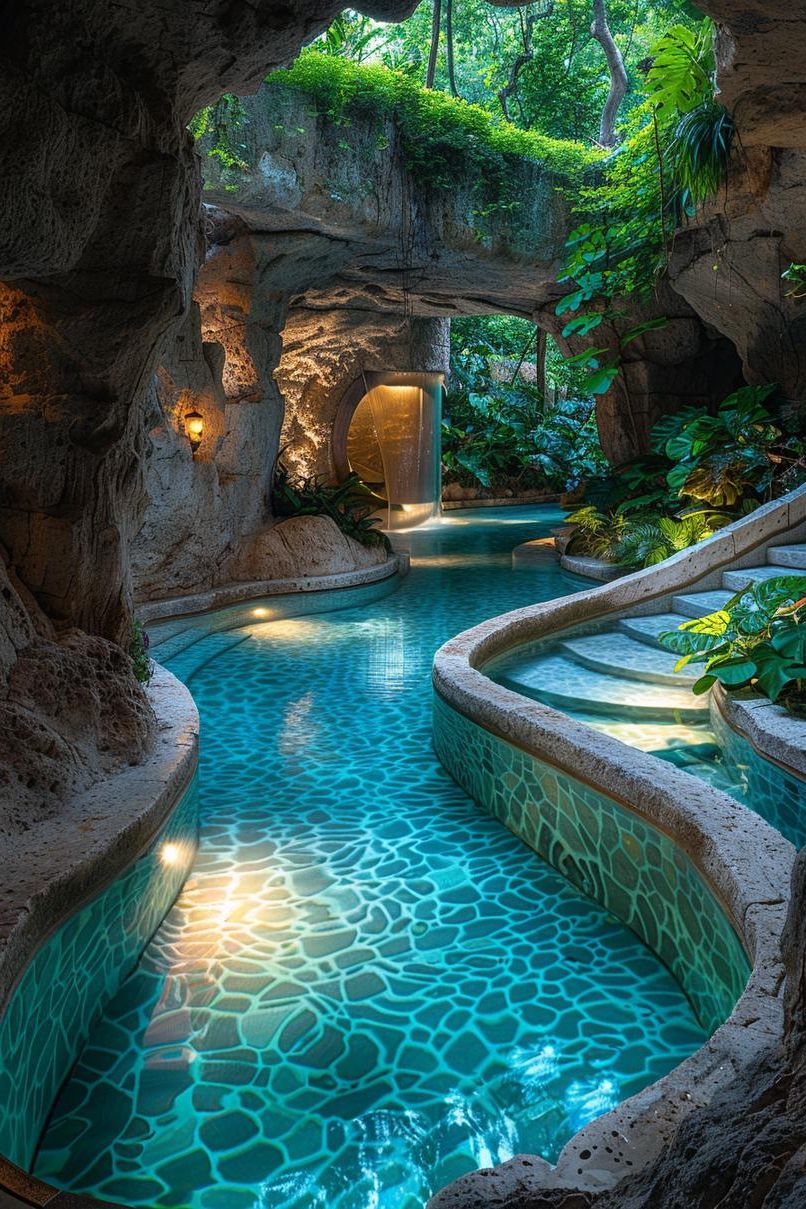 17. Hidden Cave Pool Feature Ideas