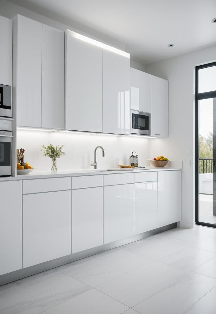 24. Smart Technology White Kitchen