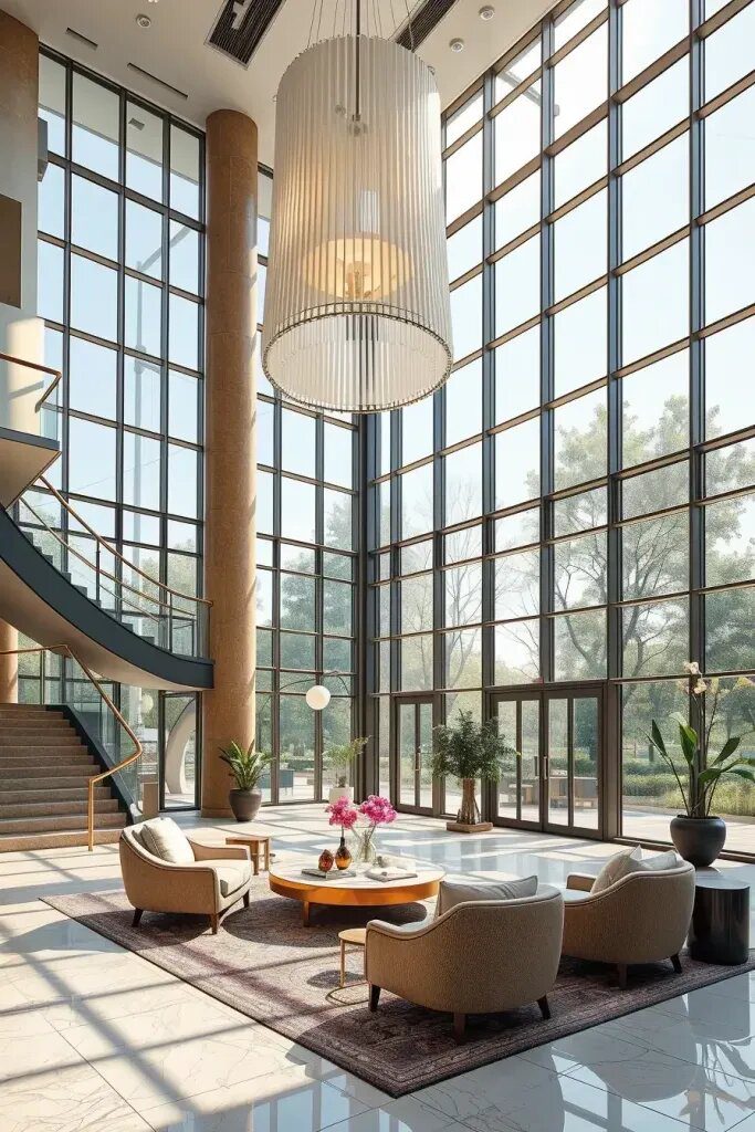 Double-Height Glass Walls and Transparent Luxury