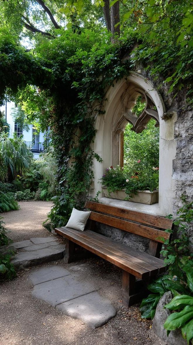 20. A hidden corner framed by a gothic arched window - photo 2